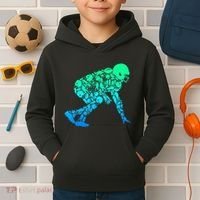 Football Lineman American Football Kids Hoodie thumb 2
