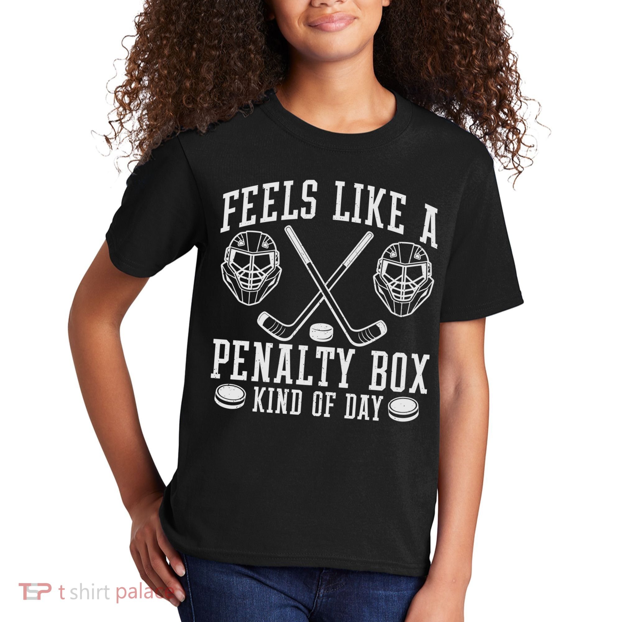 Feels Like A Penalty Box Kind Of Day Kids T-Shirt