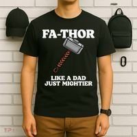 Fa-Thor Like A Dad Just Mightier T-Shirt thumb 6