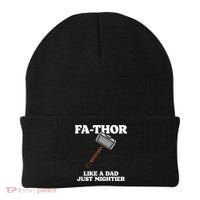 Fa-Thor Like A Dad Just Mightier Beanie thumb 0