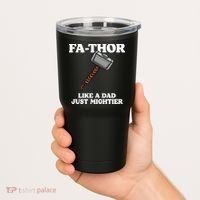 Fa-Thor Like A Dad Just Mightier Tumbler thumb 2