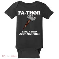 Fa-Thor Like A Dad Just Mightier Baby Bodysuit thumb 0