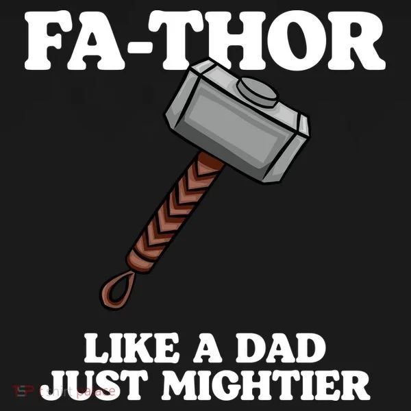 Fa-Thor Like A Dad Just Mightier Toddler Hoodie
