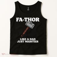 Fa-Thor Like A Dad Just Mightier Tank Top thumb 2