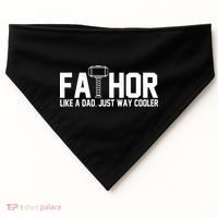 Fathor Like A Dad Just Way Cooler Father's Day USA-Made Doggie Bandana thumb 0