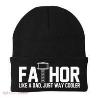 Fathor Like A Dad Just Way Cooler Father's Day Beanie thumb 0