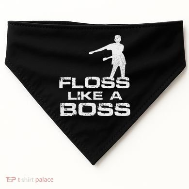 Floss Like A Boss Funny Dance Distress USA-Made Doggie Bandana