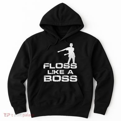 Floss Like A Boss Funny Dance Distress Hoodie