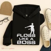Floss Like A Boss Funny Dance Distress Hoodie thumb 4