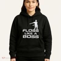Floss Like A Boss Funny Dance Distress Hoodie thumb 5