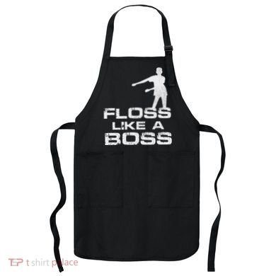 Floss Like A Boss Funny Dance Distress Apron
