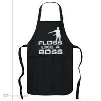 Floss Like A Boss Funny Dance Distress Apron thumb 0