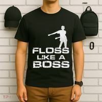 Floss Like A Boss Funny Dance Distress T-Shirt thumb 6