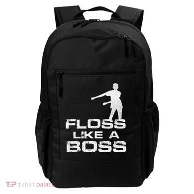 Floss Like A Boss Funny Dance Distress Backpack