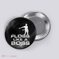 Floss Like A Boss Funny Dance Distress Button thumb 0