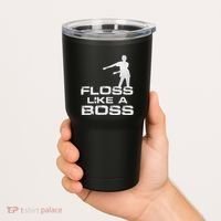 Floss Like A Boss Funny Dance Distress Tumbler thumb 2