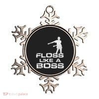 Floss Like A Boss Funny Dance Distress Ornament thumb 0