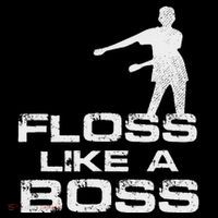 Floss Like A Boss Funny Dance Distress Ornament thumb 1