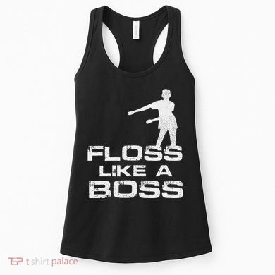 Floss Like A Boss Funny Dance Distress Women's Tank Top