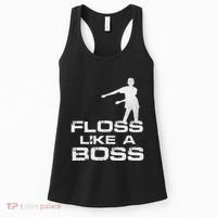Floss Like A Boss Funny Dance Distress Women's Tank Top thumb 0