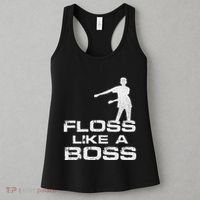 Floss Like A Boss Funny Dance Distress Women's Tank Top thumb 3