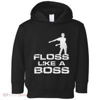 Floss Like A Boss Funny Dance Distress Toddler Hoodie thumb 0
