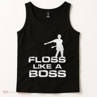 Floss Like A Boss Funny Dance Distress Tank Top thumb 2