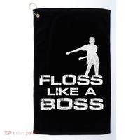 Floss Like A Boss Funny Dance Distress Golf Towel thumb 0