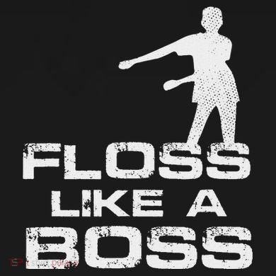 Floss Like A Boss Funny Dance Distress Toddler T-Shirt