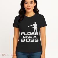 Floss Like A Boss Funny Dance Distress Women's T-Shirt thumb 4