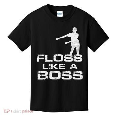 Floss Like A Boss Funny Dance Distress Kids T-Shirt