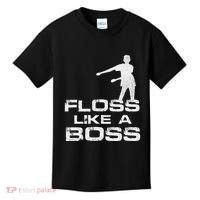 Floss Like A Boss Funny Dance Distress Kids T-Shirt thumb 0