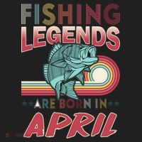 Fishing Legends Are Born In April Beanie thumb 2