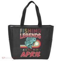Fishing Legends Are Born In April Tote Bag thumb 0