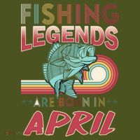 Fishing Legends Are Born In April Mousepad thumb 1