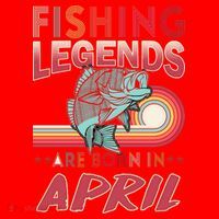 Fishing Legends Are Born In April Santa Hat thumb 1