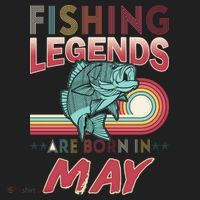 Fishing Legends Are Born In May Women's Sweatshirt thumb 2