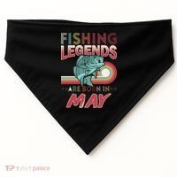 Fishing Legends Are Born In May USA-Made Doggie Bandana thumb 0