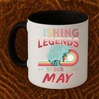 Fishing Legends Are Born In May Coffee Mug thumb 2