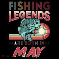 Fishing Legends Are Born In May Ornament thumb 1