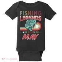 Fishing Legends Are Born In May Baby Bodysuit thumb 0