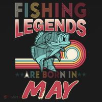 Fishing Legends Are Born In May Toddler T-Shirt thumb 4