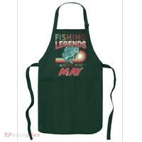 Fishing Legends Are Born In May Apron thumb 0