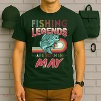 Fishing Legends Are Born In May T-Shirt thumb 6