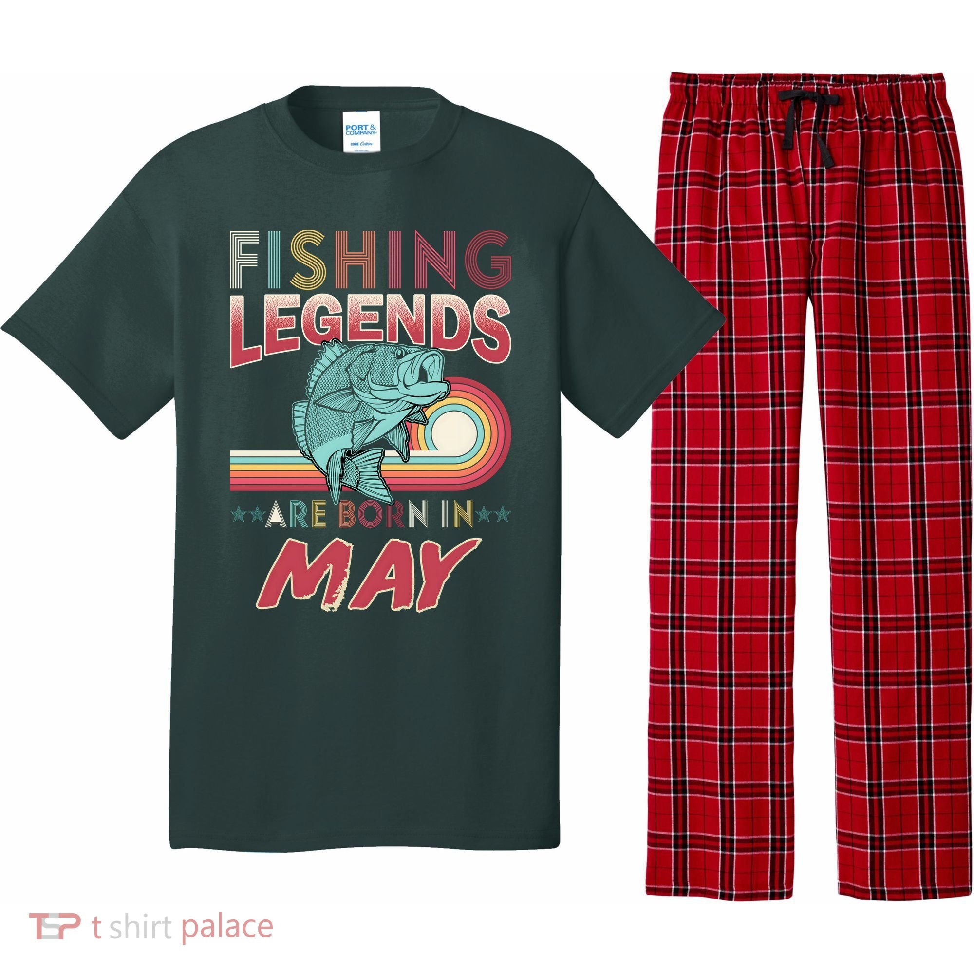Fishing Legends Are Born In May Pajama Set