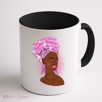 Fight Like A Queen Breast Cancer Awareness Coffee Mug thumb 1