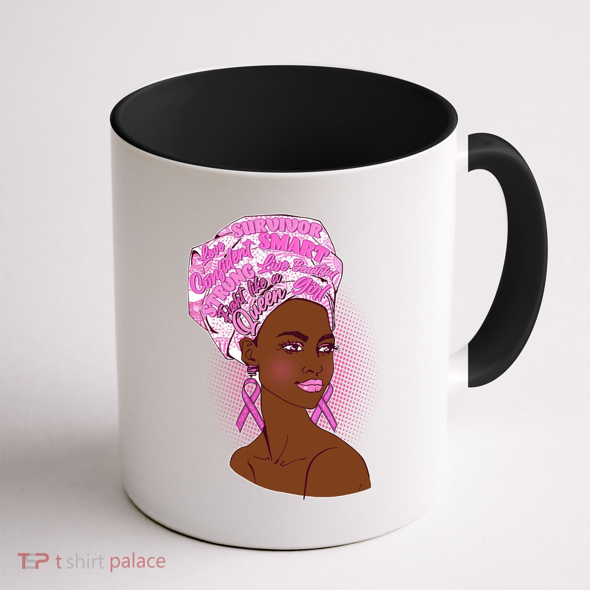 Fight Like A Queen Breast Cancer Awareness Coffee Mug