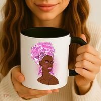 Fight Like A Queen Breast Cancer Awareness Coffee Mug thumb 3