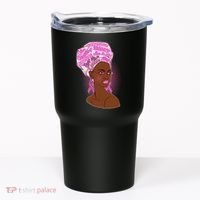 Fight Like A Queen Breast Cancer Awareness Tumbler thumb 0
