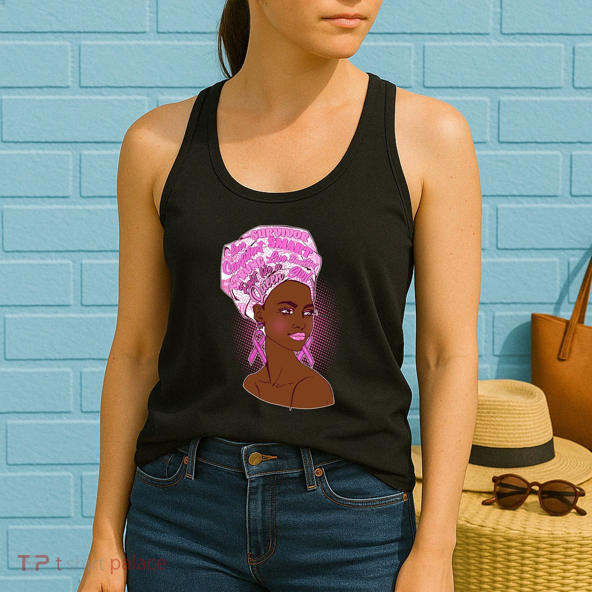Fight Like A Queen Breast Cancer Awareness Women's Tank Top